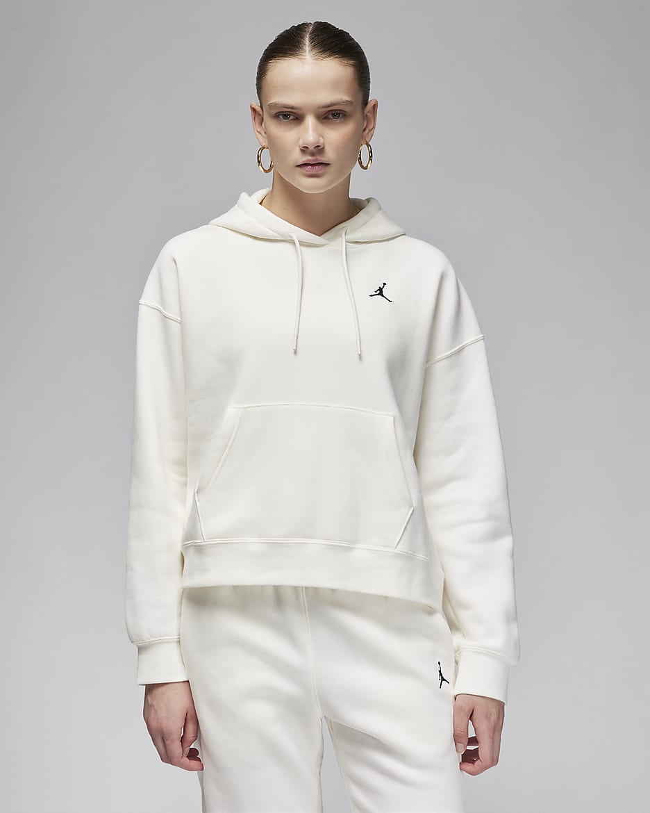 Sweat a capuche Jordan Brooklyn Fleece pour femme. Nike LU